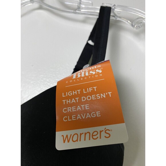 Warner's Black Bra Size 36C Women's Elements Of Bliss With Lift Wire-Free - Picture 3 of 10